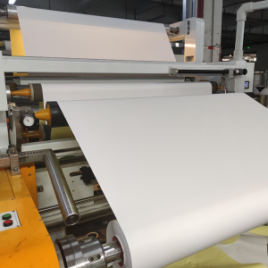 គុណភាពខ្ពស់ 80gsm Semi Gloss Self Adhesive Paper Label Sticker in Jumbo Rolls for Offset Printing