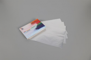 Цифровая этикетка для печати, 50 мкм с покрытием, матовая серебряная ПЭТ, 140 г, белая пергаминовая бумага, офсетная печать