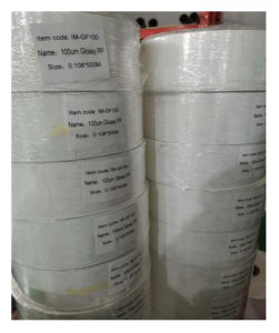 Kiinan tartuntapaperituloste 80 gsm puolikiiltävä vesipohjainen liima kaksinkertainen valkoinen lasipaperitarra tulostukseen