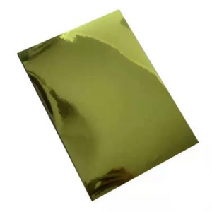 Etichetta a getto d'inchiostro 100 g/m² di carta foglia di alluminio dorata lucida adesiva adesiva a caldo per stampa offset