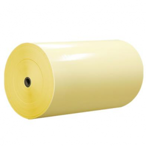 Palankios kainos dydis, pritaikytas geltonos spalvos stiklo silikono atpalaiduojančiam popieriui „Jumbo Roll“
