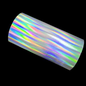Etiqueta digital adhesiu hologràfic efecte arc de Sant Martí Adhesiu BOPP d'holograma personalitzat per a impressió làser