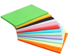 Papel artesanal por xunto de 15 cores Tamaño A4 Folla de papel de construción en cor Folla de cartón