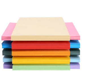 Papel de cor para imprimir para oficina escolar Papel de cores de dobre cara tamaño A4
