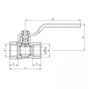 Art.TS 2701 Ball valve with steel level handle