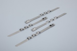 Mtundu wa Stainless Steel Wave Type Uncoated Cable Tie