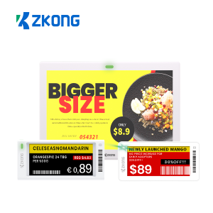 Zkong 4 Color Supermarket Electronic Shelf Label Esl ລາຄາປ້າຍສະແດງດິຈິຕອນ