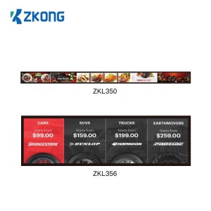 Zkong Hot sale monikokoinen LCD bar Display Digital Signage Screen Elektroninen hintalapun näyttö
