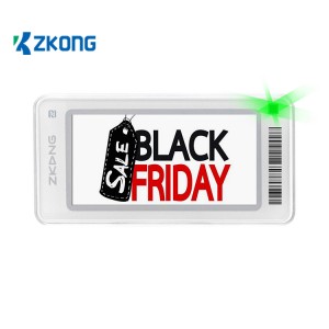 Zkong ESL ڈیجیٹل شیلف لیبلز اور ریٹیل چین اسٹورز کے لیے سیاہی کی قیمت کا ٹیگ