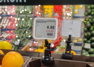 Zkong Fruit Vegetables Retail Supermarket Acrylic Digital Retail Display Digital Esl Price Tag