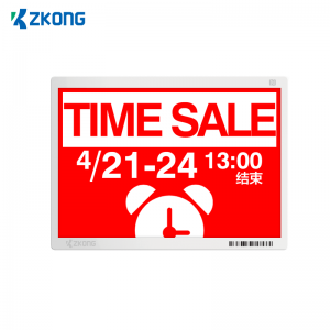 Zkong सानुकूलित 11.6 इंच खाजगी ब्रँड इलेक्ट्रॉनिक उत्पादन ऍक्रेलिक डिस्प्ले स्टँड किंमत टॅग