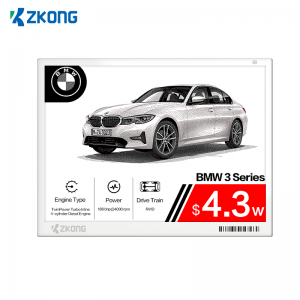 Zkong ซูเปอร์มาร์เก็ต 13.3 นิ้วดิจิตอล E Ink ราคา ESL อิเล็กทรอนิกส์ชั้นวางฉลาก E-ink ชั้นวางป้าย esl แท็ก