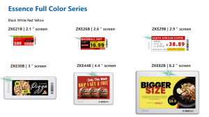Zkong EAS System 2.13 Retail Label Elektroniese Prys Etiket Digital Display