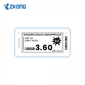 Zkong 2,13 tommers E-blekk Prisetiketter Engros elektronisk merkelapp NFC ESL-etikettprodusenter