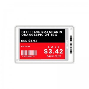 Etiqueta de preu electrònica Zkong BLE 5.0 NFC Etiqueta de prestatge del supermercat Etiqueta de preu digital de la botiga minorista