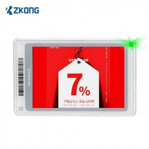 Etiqueta electrónica para estante NFC ESL rfid de alta calidad Zkong de 2,7 pulgadas
