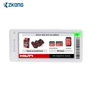 Zkong Supermercado Soporte colgante Precio Etiquetas para estantes de tinta electrónica digital Fabricante de ESL