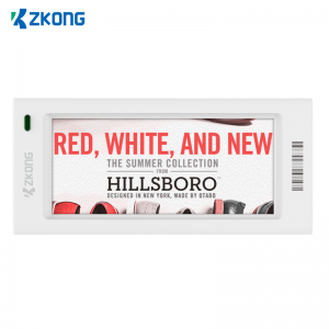 Zkong 2,9" elektroniske hylleetiketter LED Epaper Digital ESL Supermarked prislapp med butikksystem NFC pris mote