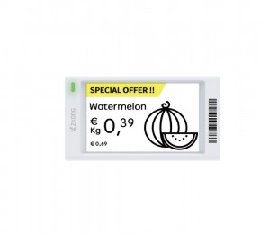 Zkong 3,7-inčni digitalni cjenik Supermarket E tinta Polica naljepnica Prilagođeni prikaz cijene