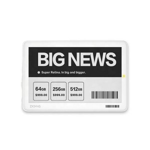 Store Supermarket Display 3,7 inča Custom Electronic Shelf Label Epaper Tag Display Price Esl