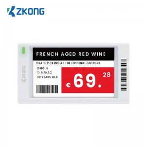 Zkong Price Machines Oznake NFC Electronic Shelf Label Dobavljač Smart Retail Store Solution