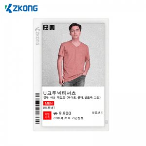Zkong 7,5 дюймдук Digital Price Tags Display Электрондук текче энбелгиси
