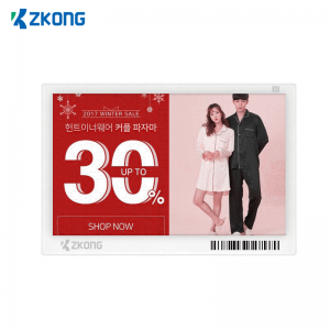 Digitálne cenovky Zkong 7,5 palcov zobrazujú elektronický štítok na poličke