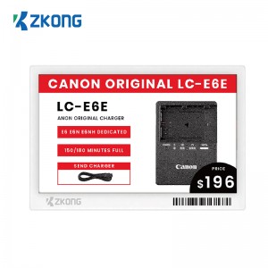 Zkong Etiqueta de estante inteligente de 7,5 pulgadas Etiqueta de estante electrónica inalámbrica de tinta electrónica Epaper