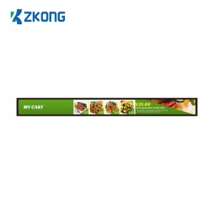 Zkong Wholesale Supermarket Mall 23.1 դյույմ LCD էլեկտրոնային դարակների ցուցադրություն
