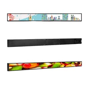 Zkong Digital Signage Advertising Player Hylde Edge Supermarked Hylde Lcd Stretched Bar