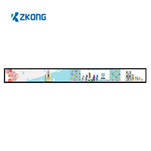 Zkong 23.1 დიუმიანი გადაჭიმული LCD სუპერმარკეტის თაროს Edge TFT HD დისპლეი LCD ციფრული ნიშანთა თაროს ეკრანი