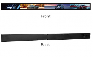 Długi odtwarzacz reklam detalicznych TFT na krawędzi półki z paskiem Ekran HD LCD Przenośne oznakowanie cyfrowe