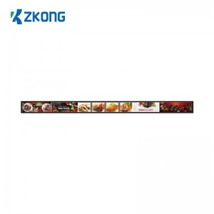 Zkong 35 დიუმიანი ციფრული სარეკლამო დაჭიმული ბარი LCD ავტო ჩვენების ეკრანი