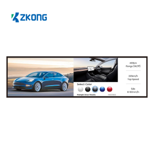 Zkong 35.6 düymlük wifi TFT rəqəmsal reklam rəfi kənarında uzanan bar LCD ekran