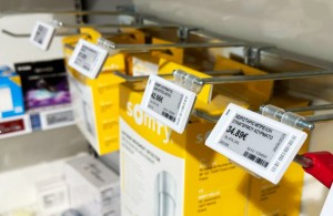 „Zkong Supermarket“ vandeniui atspari kainų etiketė 2,13 colio belaidžio ESL ekrano elektroninė „Eink“ etiketė