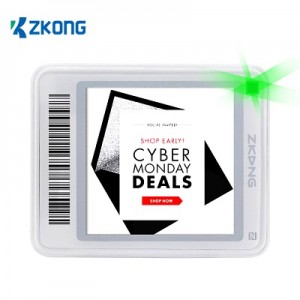 Zkong 2,4 ghz bluetooth elektrooniline riiulisildi hinnapakkuja jaemüügi kuva hinnasiltide märgistussüsteem