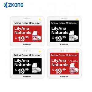 zkong digital prislapp E-INK bluetooth 5.0 NFC elektronisk hylletikett för detaljhandeln sunpermarket