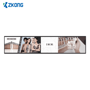 Zkong kabeh ukuran 23 Inch 35 inch 55 inch 65 Layar LCD membentang pamuter iklan digital signage layar tutul tampilan video