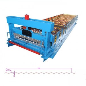 850 corrugated dak sheet roll foarmjen masine