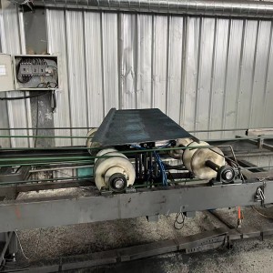 Färg stål stenbelagd metall takpannor tillverkning maskin tillverkad i Kina