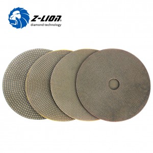 Z-LION Electroplated Diamond Polishing Pads for Concrete Floor Grinding