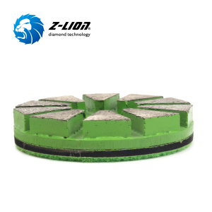 Metal bond 10 segment diamond grinding puck for concrete floor lippage removal and rough surface grinding