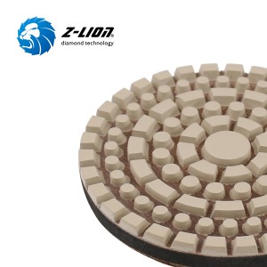 Super shine dry resin polishing pads for concrete floor polishing