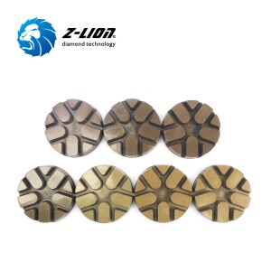 Z-LION Patented wet resin diamond polishing pad for concrete floor polishing