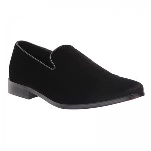 Mænds Slip-On Casual Velvet Loafer på T-enhed sål sko