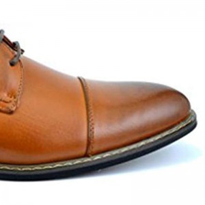 Mga Sapatos nga Sapatos sa Lalaki nga Pormal nga Cap Toe Oxford Komportable