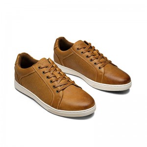 Fashion Non-Slip Low Top PU Leather Skateboard shoes for men