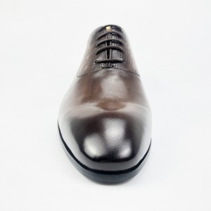 Custom ljusbrunt läder Dress skor