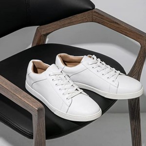 Këpucë për meshkuj në modë të bardha Këpucë biznesi për ecje në natyrë