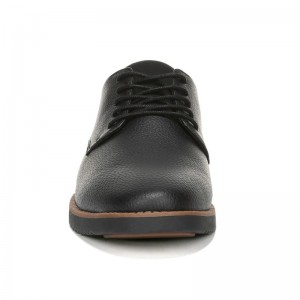 Custom Leather Derby Black ຜູ້ຜະລິດເກີບຢ່າງເປັນທາງການສໍາລັບຜູ້ຊາຍ